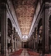 BRUNELLESCHI, Filippo The nave of the church USA oil painting reproduction